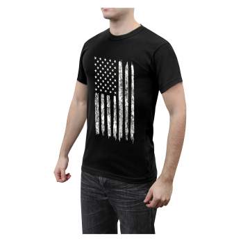 Rothco Womens Distressed US Flag Long T-Shirt 