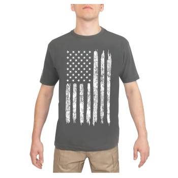Rothco Distressed US Flag Athletic Fit T Shirt