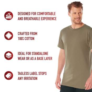 Rothco Solid Color 100 Cotton T Shirt