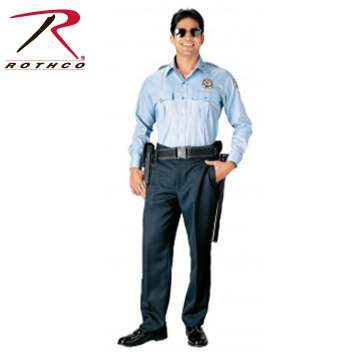 Rothco 30020 Men's Navy Blue Short Sleeve Uniform Shirt 