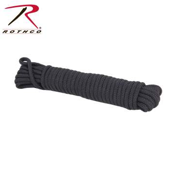 Rothco,Utility Rope,rope,string rope,cordage,rope and cord,paracord 550,paracord,para cord,ropes,camo paracord,rappelling gear,survival gear,climbing equipment,camo utility rope,50 ft utility rope,black paracord,black utility rope