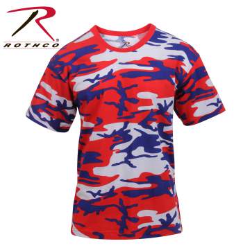 red camouflage t shirt