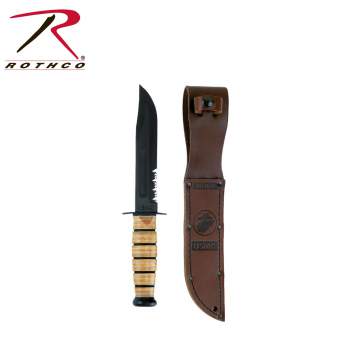 Genuine Ka-bar USMC Combo Edge Fighting Knife,fighting knife,marines knife,marines,kabar knife,kabar knives,combo edge fighting knife,zombie,zombies