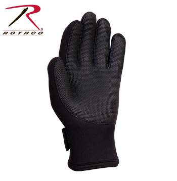 Black SECURITY Neoprene Gloves Rothco Mens Tactical Duty Security Work Gloves 