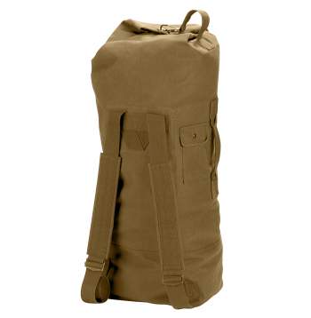 Rothco G.I. Style Canvas Double Strap Duffle Bag - Coyote Brown