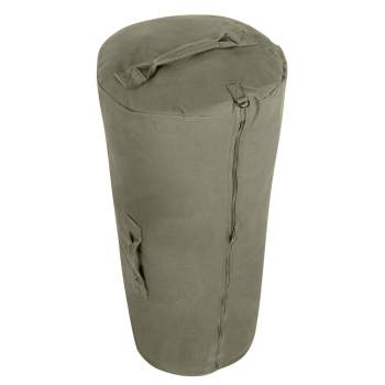 Army duffle bag with zipper store