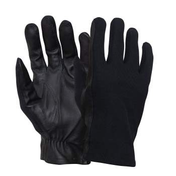 Black Tactical Cut Resistant Lined Police Gloves Rothco 3452 