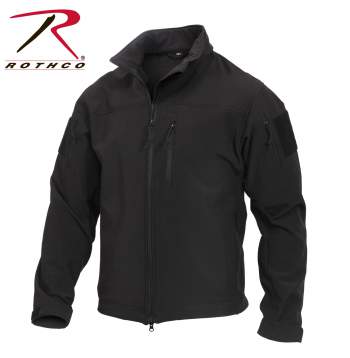 black tactical fleece jacket