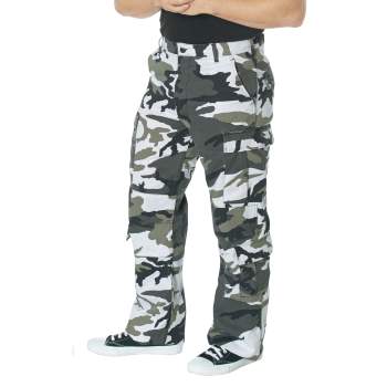 Gray Black Camouflage Vintage Cargo Pants