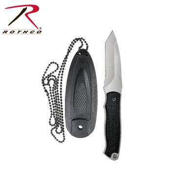 Rothco Neck Knife,neck knife,neck knives,knife,knives,stainless steel blade,tactical knife,tactical knives,sheath,zombie,zombies