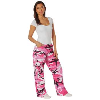 Camo pants womens best sale pink