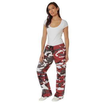Red fatigue shop pants