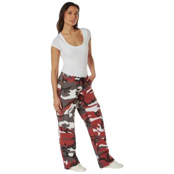 Coloured sales camo trousers