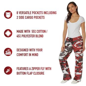 Red camo pants womens discount