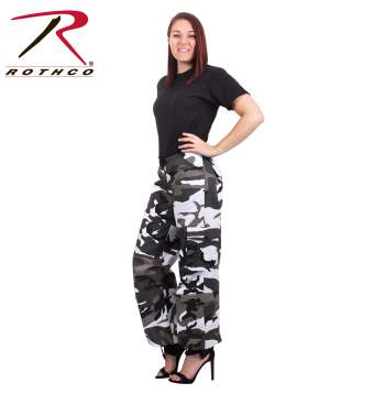 womens wide leg camo pants