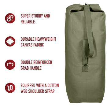 Rothco Heavyweight Top Load Canvas Duffle Bag