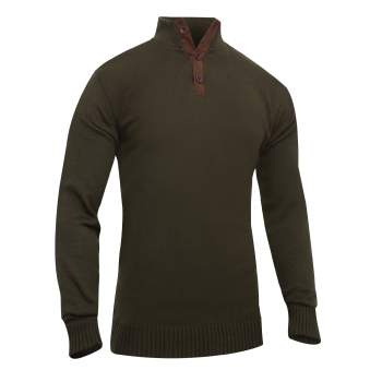 sweater, 3 button sweater, military style sweater, rothco 3 button sweater, knit sweater, military style, military clothing, pullover, pullover sweater, 3 button pullover, cold weather sweater, cold weather apparel 