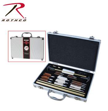 gun cleaning kit,cleaning kit,tactical cleaning kit,gauge brush,handgun cleaner,rifle cleaner,shotgun cleaner,pistol cleaning kit,9mm cleaning kit, shooting accessories, gun cleaning kits, Rothco Deluxe Gun cleaning kit, gun cleaning supplies, gun cleaning equipment, 