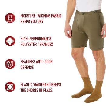 Moisture wicking bermuda shorts top