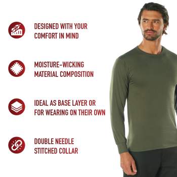 Rothco Moisture Wicking Long Sleeve T Shirt