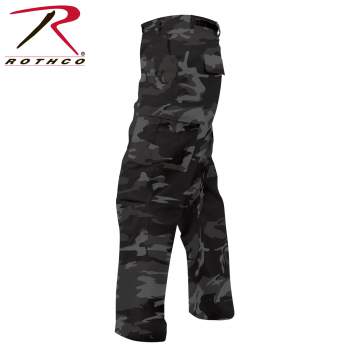 red and blue camo pants