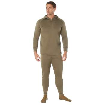 Extreme Cold Weather Long John Underwear W/ Zipper Collar - Super