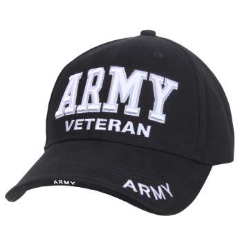 Low Profile Military Branch Veteran Cap