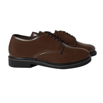 Rothco Brown Uniform Oxford Dress Shoe Classic Formal Uniform Shoe 