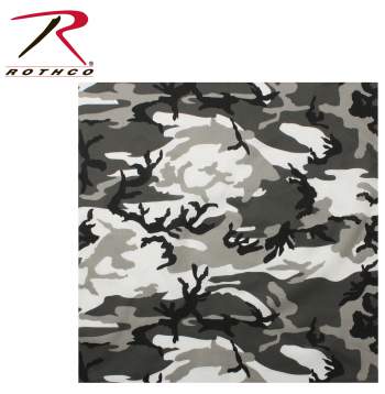22" Digital Camouflage Bandana Sky Blue or Black & White City Digital Camo 22" Digital Camouflage Bandana Sky Blue or Black & White City Digital Camo
