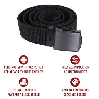 Military Color Web Belts With Buckle