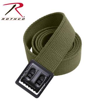 Web Belt With Buckle Military Camouflage Solid Cotton  Rothco 