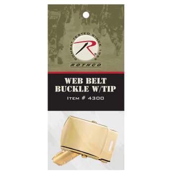 belt buckle for web belt with USMC emblem black chrome or brass look rothco 4407 