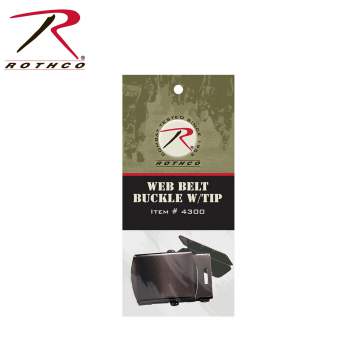 Rothco G.I. Type Web Belt Buckle And Tip Pack, belt buckles, web belt buckles, buckle, tip pack, buckle and tip pack, military-style belts, military belt tips, G.I. Web Belt Buckle, metal buckle, military web belt buckles, navy web belt buckles, army belt buckle, military belt buckles
