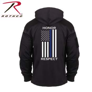 Rothco Honor and Respect Thin Blue Line Concealed Carry Hoodie, thin blue line, concealed carry hoodie, concealed carry, discreet carry, discreet carry hoodie, honor, respect, hoodies, concealed carry sweatshirts, concealed carry hoodies, thin blue line hoodie, thin blue line sweatshirt, thin blue line flag, the thin blue line, thin blue line support, 