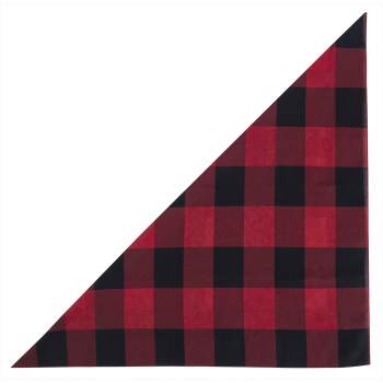 red plaid bandana