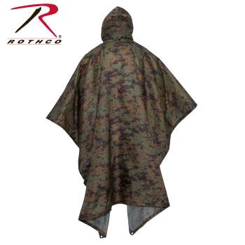 Poncho polyester Ripstop Coyote Brown par Rothco 4958
