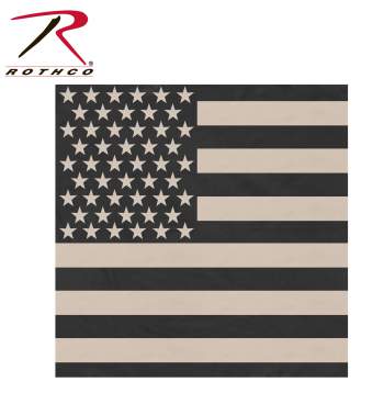 bandana, bandanas, us flag bandana, subdued us flag bandana, rothco bandana, subdued bandana, kerchief, face covering, face cover, cotton bandana, american flag bandana, face wrap, american pride, american pride bandana