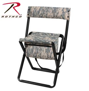 Rothco Deluxe Camo Stool With Pouch Back