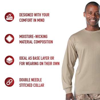 Rothco Moisture Wicking Long Sleeve T Shirt