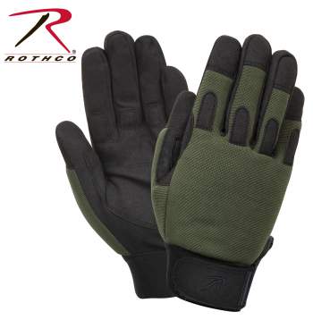 Rothco Safety Green Gloves with Reflective Tape 