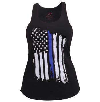 rothco women's thin blue line tank top, women's thin blue line tank top, womens thin blue line tank top, thin blue line, thin blue line tank top, thin blue line tank, womens thin blue line tank, womens tank tops, womens police tank top, womens law enforcement tank top, womens law enforcement tanks, thin blue line apparel, women's thin blue line apparel                                                                                 