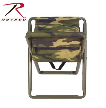 4556 Rothco Deluxe Stool With Pouch Woodland Digital Camo
