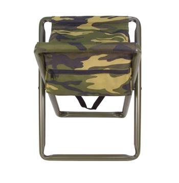 Rothco Woodland Camo Deluxe Stool With Pouch 4578 for sale online 