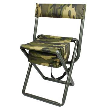 Rothco Deluxe Camo Stool With Pouch Back