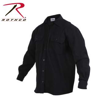 plain black flannel