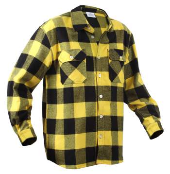 Yellow buffalo plaid flannel shirt clearance