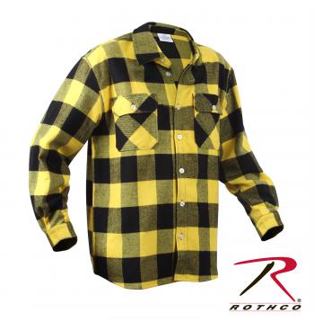 Black and yellow flannel jacket Clearance