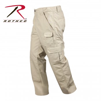 Tactical Duty Work Pants Uniform Trousers Khaki Rip Stop Rothco 4665
