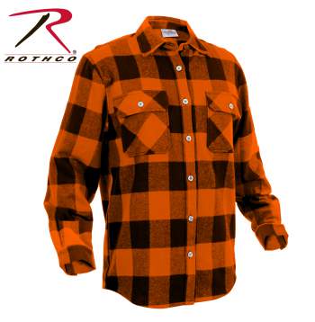 Orange plaid shirts