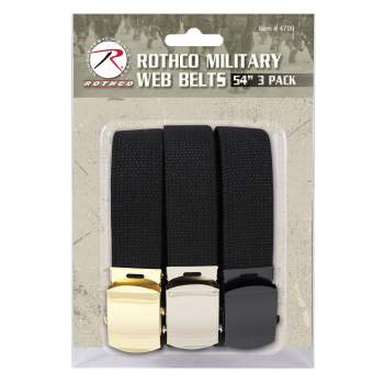 Rothco 54 Inch Military Web Belts in 3 Pack, package belts, web belt buckles, military webbing, webbing belts, military style web belts, military webbing belt, 54 inch military web belts, web belts, 54 inch military web belt, military web belt, military web belts, web belt, 54 inch belts, 54 inch belt, military belt, military belts, 54” web belts, 54” web belt, fashion belt, belt, belts, webbed belts, webbed belt, military-style belts, rothco web belts, wholesale web belts, webbing, army web belt, military style web belt, army belt